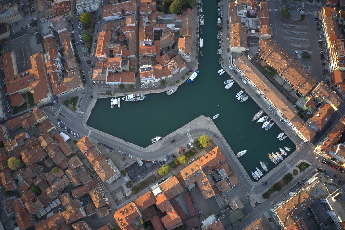 Grado — il Mandracchio, dall'alto